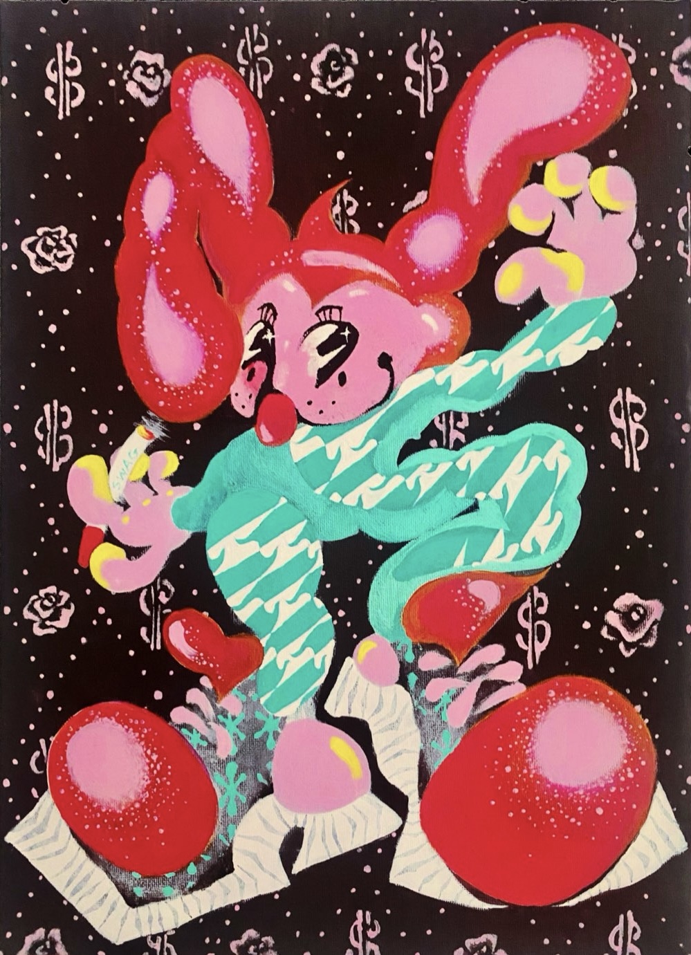 Bunny Swag Guy - Lienzo sin marco