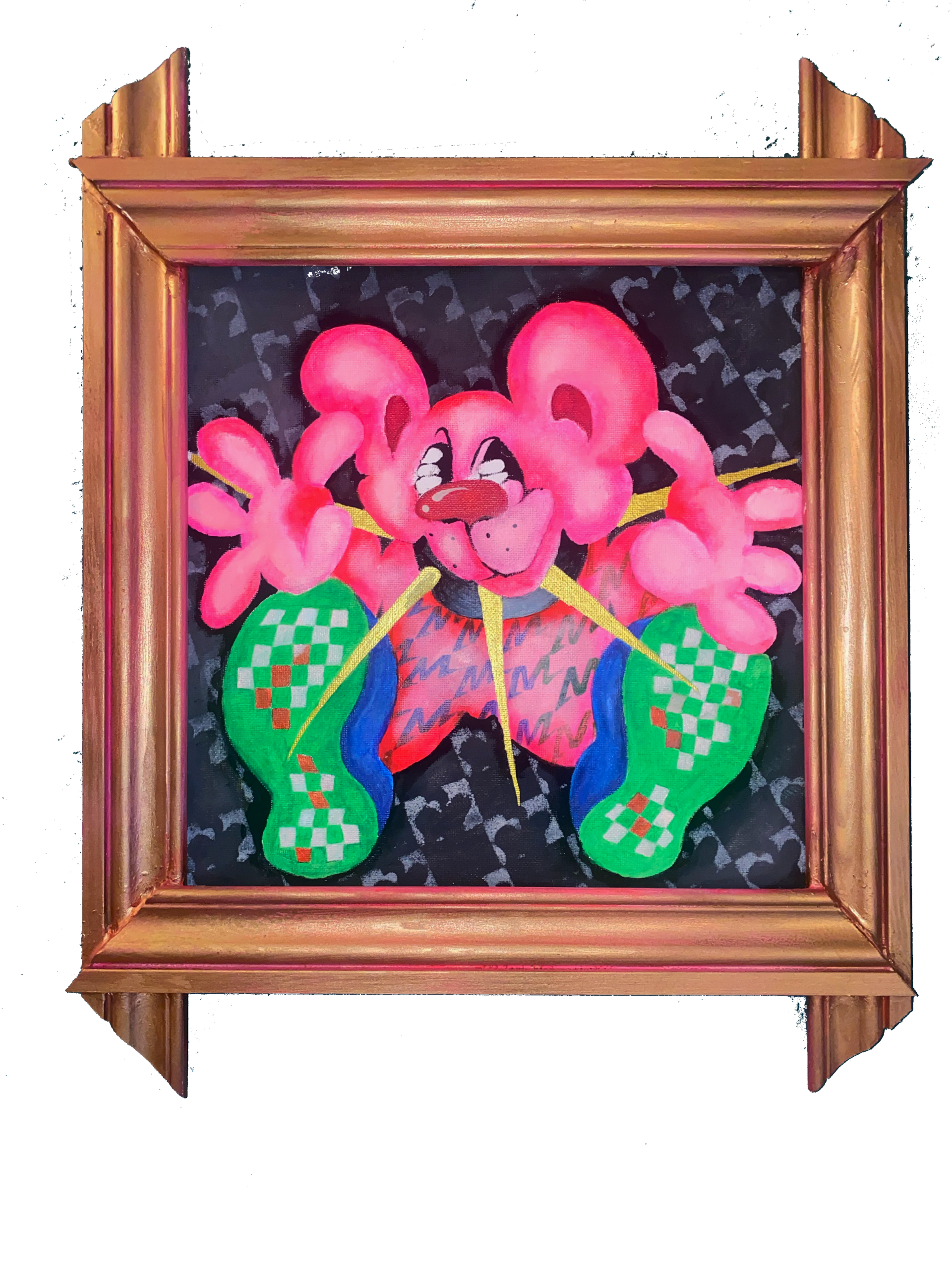 Care Bear From Pyrus Malus - Lienzo con marco artesanal